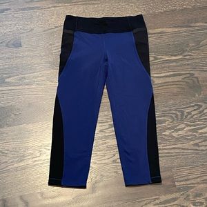 ATHLETA Girl Navy/Black Capri leggings size 14
